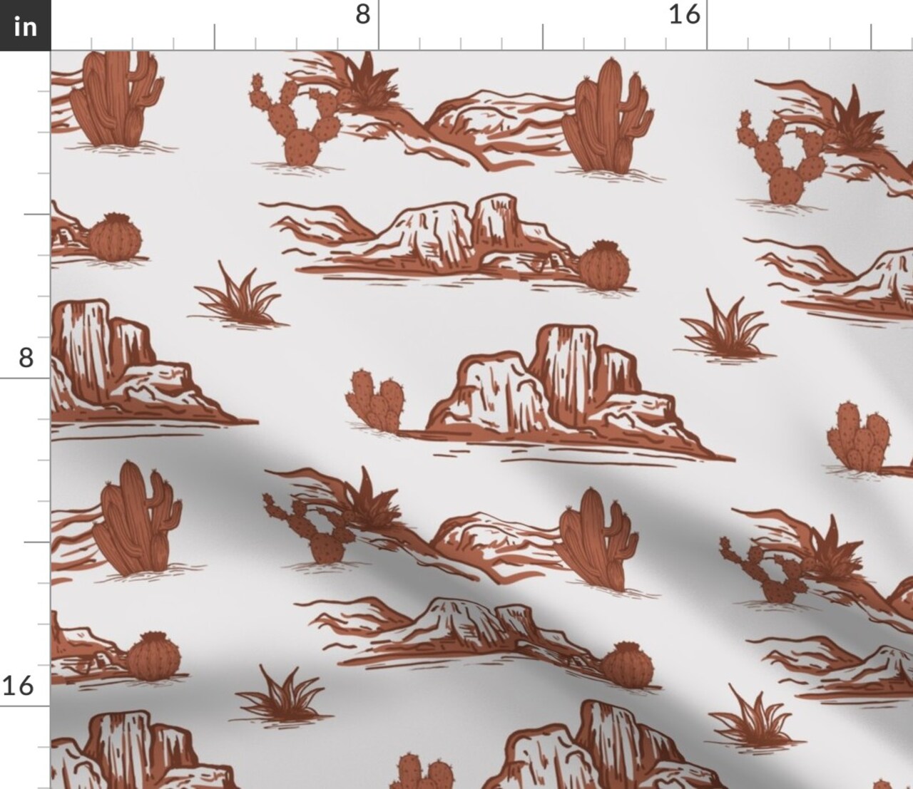 Rustic Cowboy Cowgirl Cactus Desert Lodge Southwestern Western Custom Printed Fabric by Spoonflower Various Fabrics by the Yard or Fat Quarter